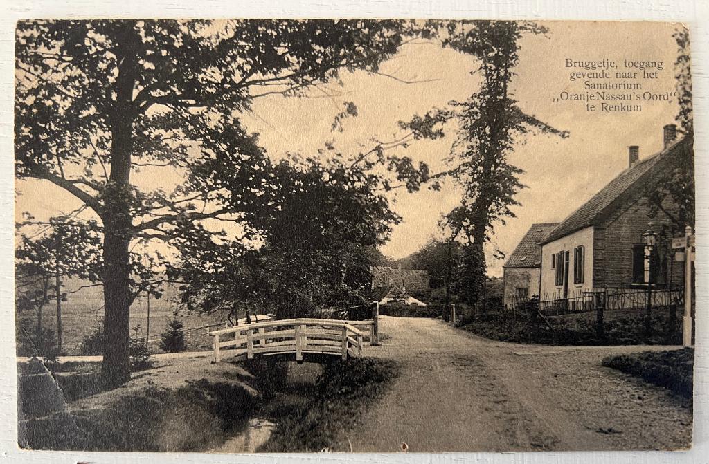 Oude Ansichtkaart - Renkum - Bruggetje naar Sanatorium, Ophalen of Verzenden, Voor 1920, Ongelopen, Gelderland