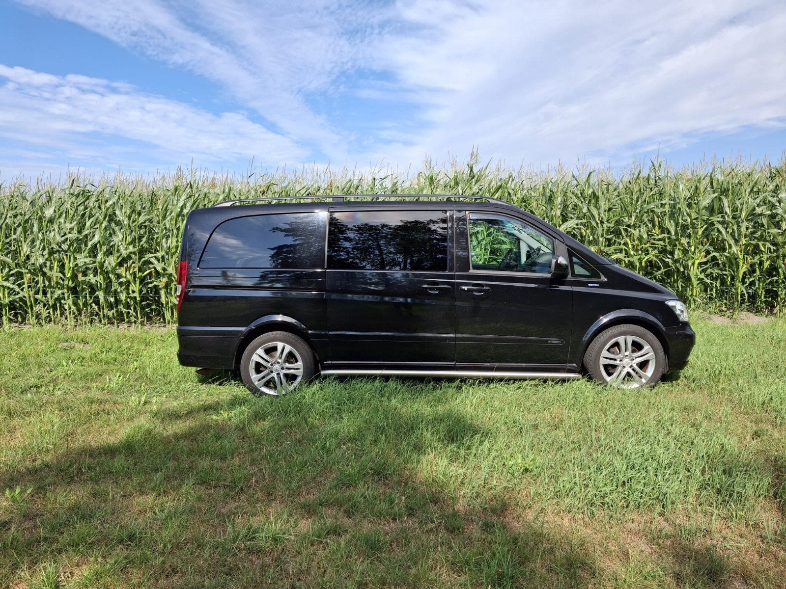Mercedes-Benz Viano 3.0 CDI DC AUT 2011 dubbelle cabine, Auto's, Automaat, Euro 5, Achterwielaandrijving, Zwart