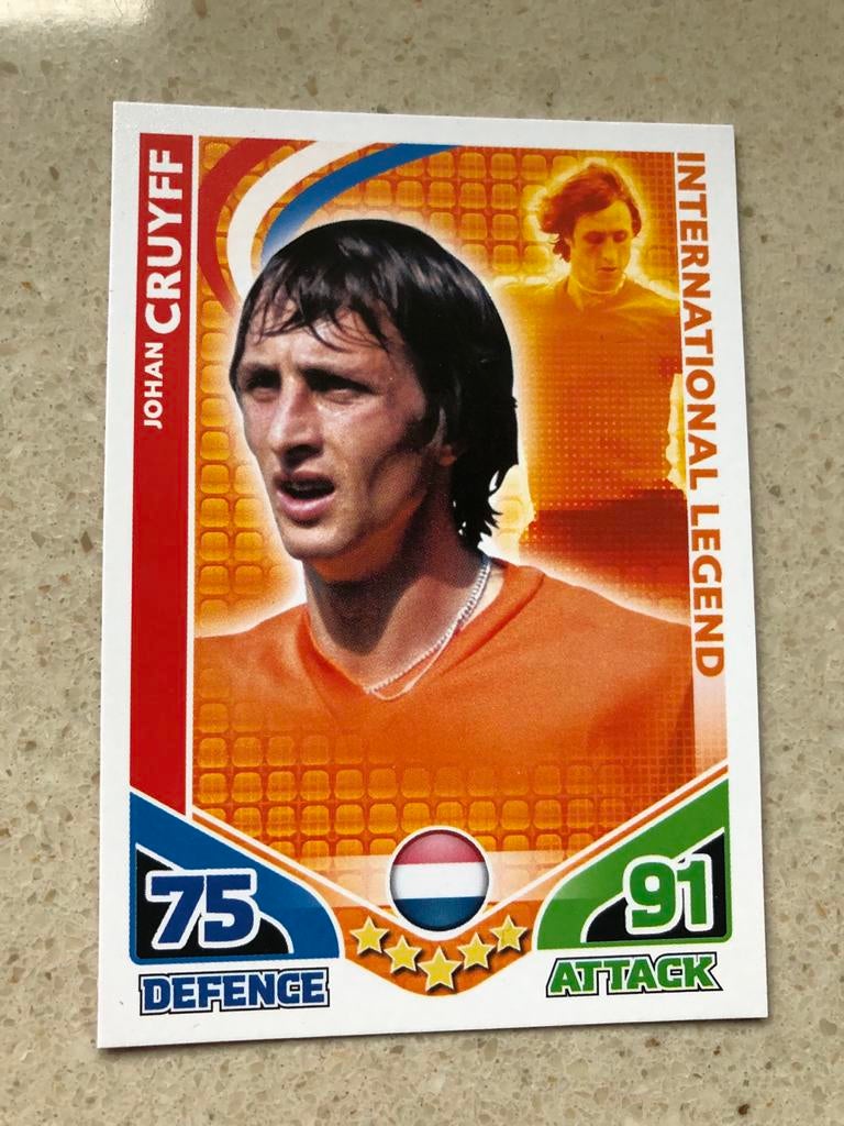 Topps Match Attax WK 2010 Johan Cruyff Legend, Verzamelen, Sportartikelen en Voetbal, Ophalen of Verzenden, Zo goed als nieuw