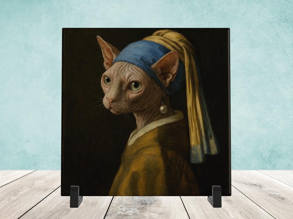 Het Meisje met de Parel - Sphynx, Huis en Inrichting, Woonaccessoires | Overige, Nieuw, Verzenden