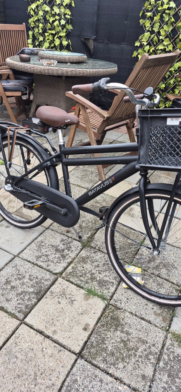 Batavus kinderfiets 26 inch - Zwart, Fietsen en Brommers, Fietsen | Kinderfietsjes, Ophalen, Gebruikt, Batavus, Terugtraprem