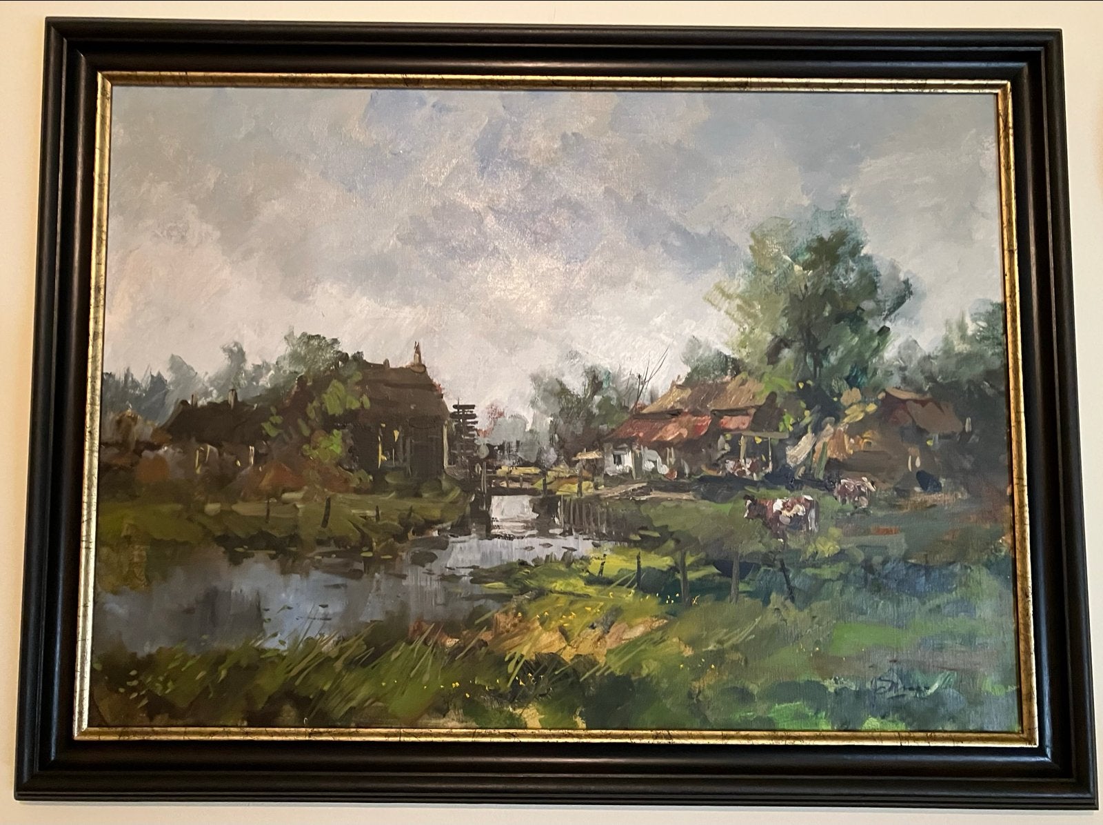 Olieverf Schilderij Joop Smits ( 1938-2014 ) uit Eindhoven, Ophalen, Doek, Impressionistisch, Gesigneerd