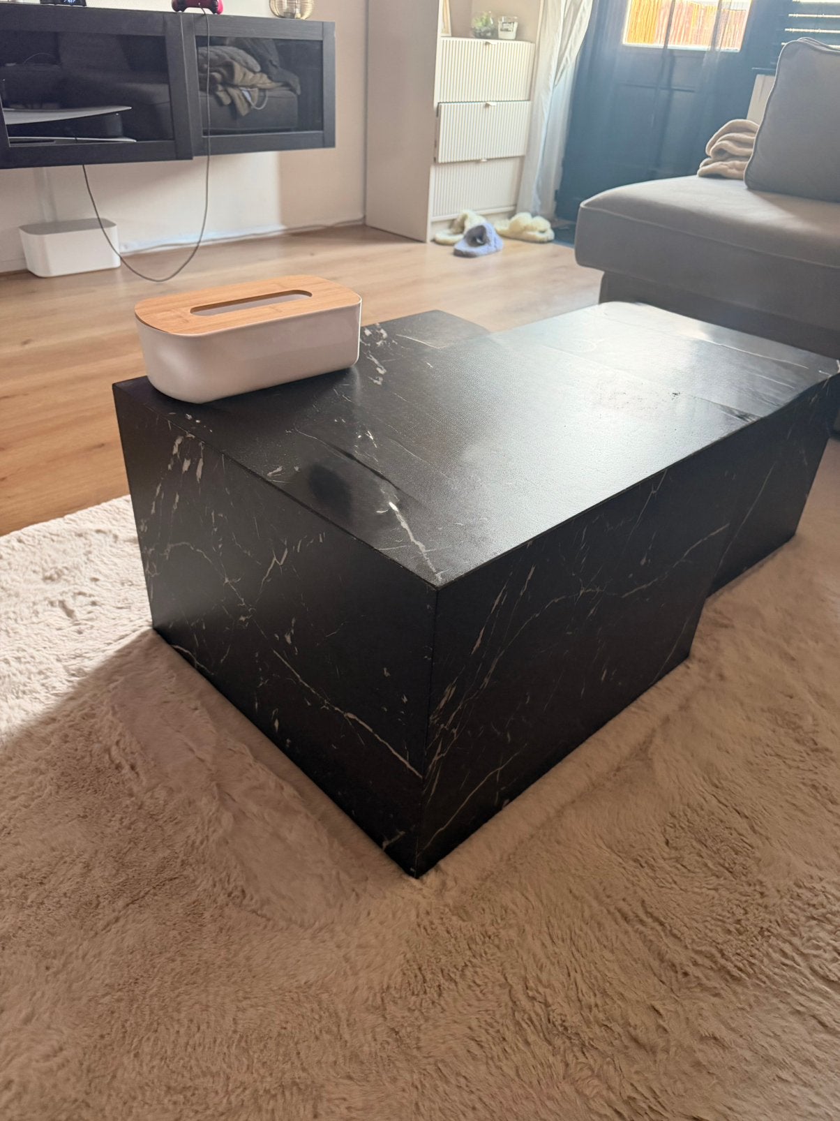 Marble salontafels, Ophalen, Zo goed als nieuw, 50 tot 100 cm, 50 tot 75 cm