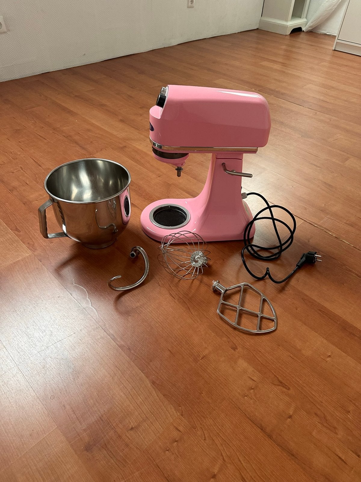 Maxima Roze planeetmenger met RVS Kom 7 liter en Accessoires, Ophalen, 4 liter of meer, Gebruikt, 3 snelheden of meer