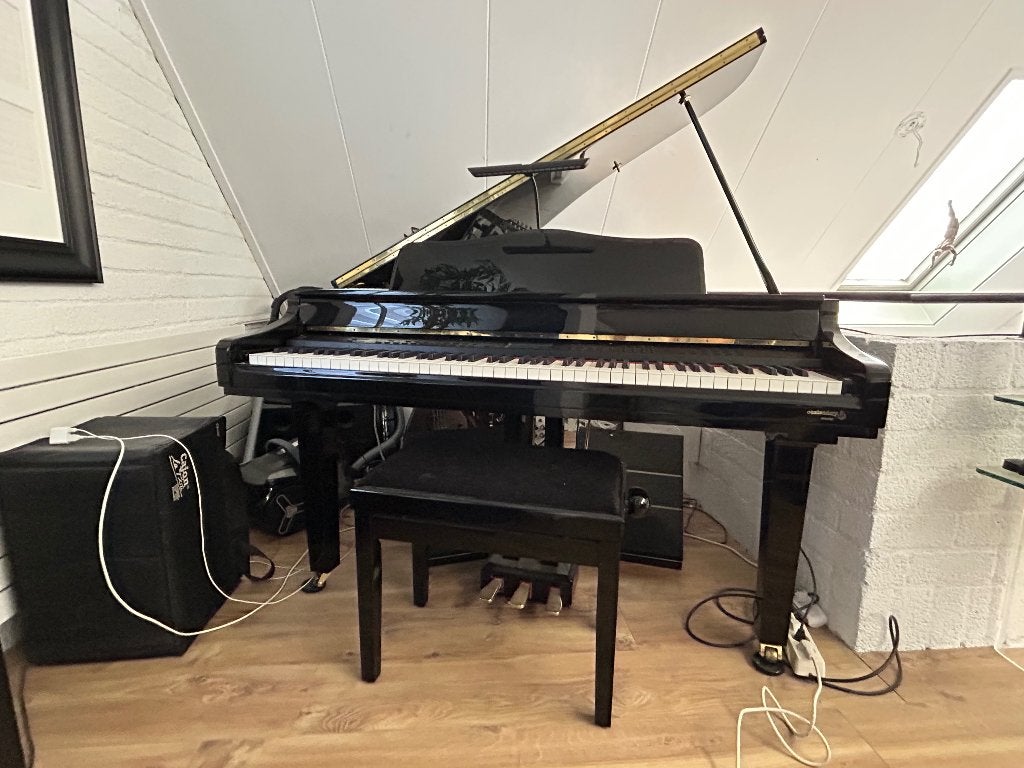 Digitale vleugel, Muziek en Instrumenten, Piano's, Ophalen, Zwart, Digitaal, Zo goed als nieuw