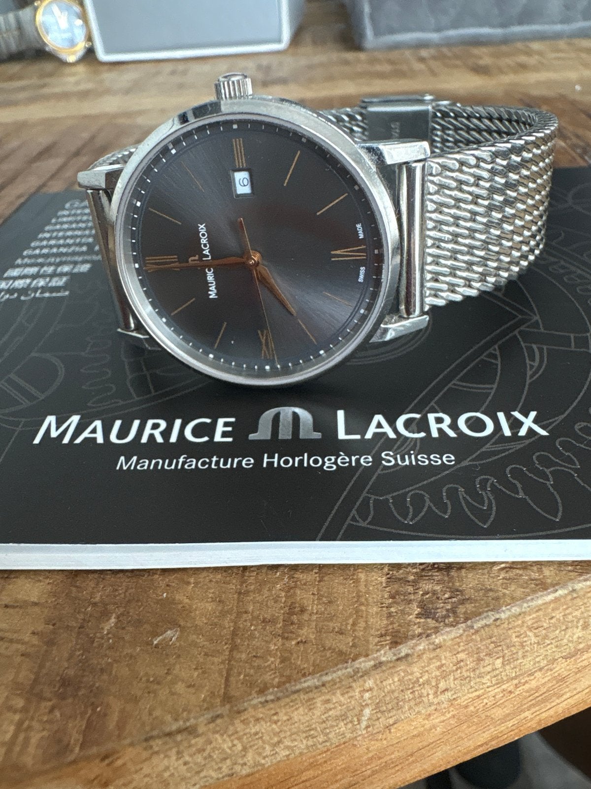 Maurice Lacroix Herenhorloge met Milanese Band, Overige merken, Staal, Staal, Polshorloge