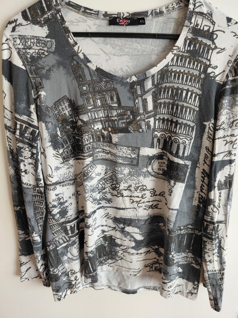 Leuke top XXL Enjoy, Kleding | Dames, Ophalen of Verzenden, Zo goed als nieuw, Overige kleuren, Shirt of Top