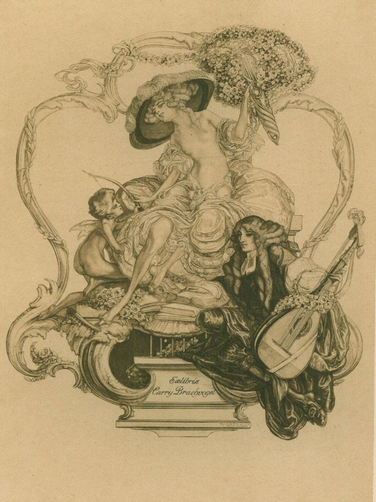 3010 Ex Libris Oostenrijk : Franz von Bayros, z.j., Antiek en Kunst, Verzenden, Ex libris