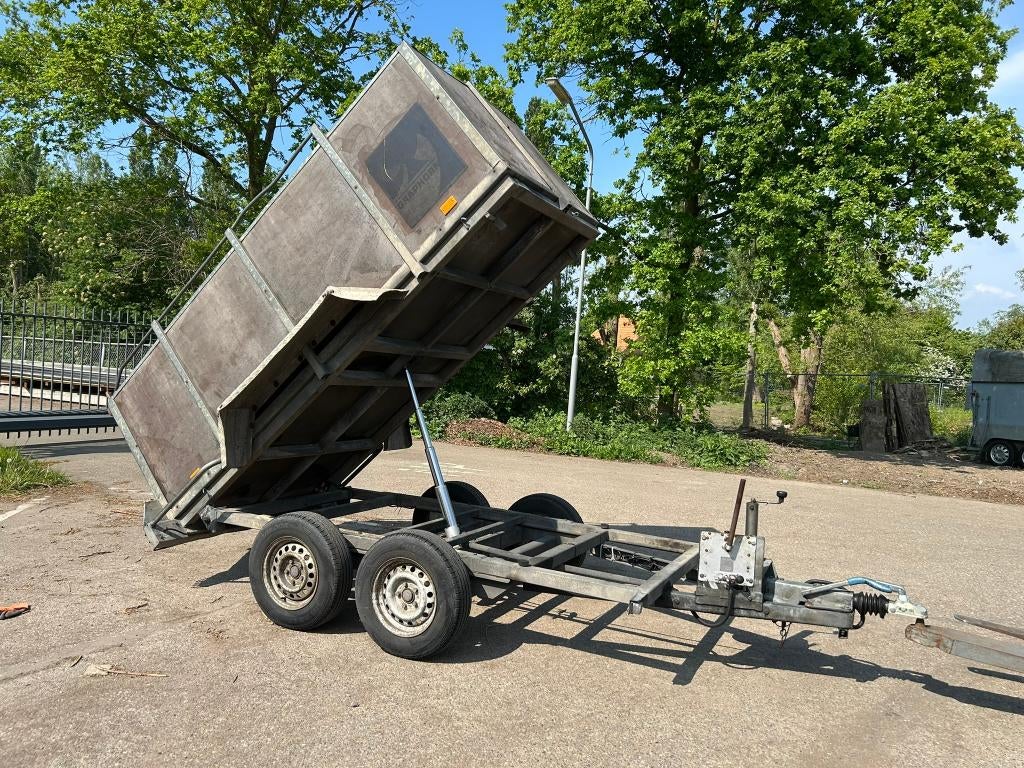 Solide handkipper/kipper bakwagen/aanhanger 300x130CM 2500KG, Auto diversen, Aanhangers en Bagagewagens, Gebruikt, Ophalen