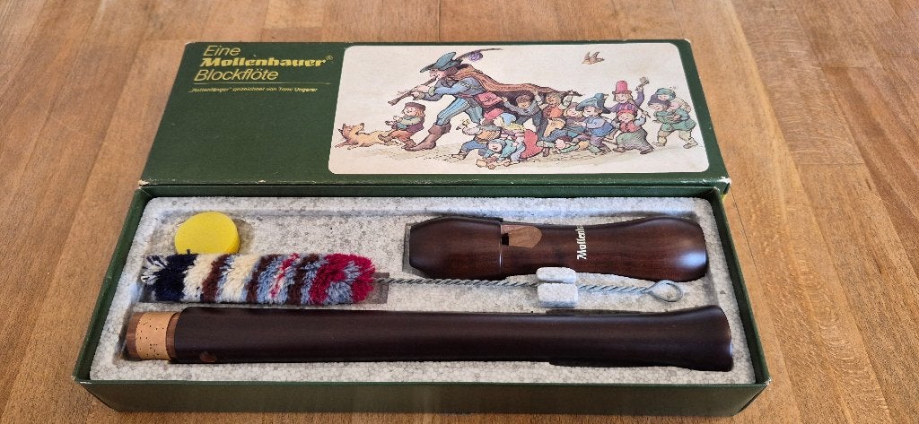 vintage Mollenhauer Blockflöte (blokfluit) zgan, Ophalen of Verzenden, Zo goed als nieuw, Tenor