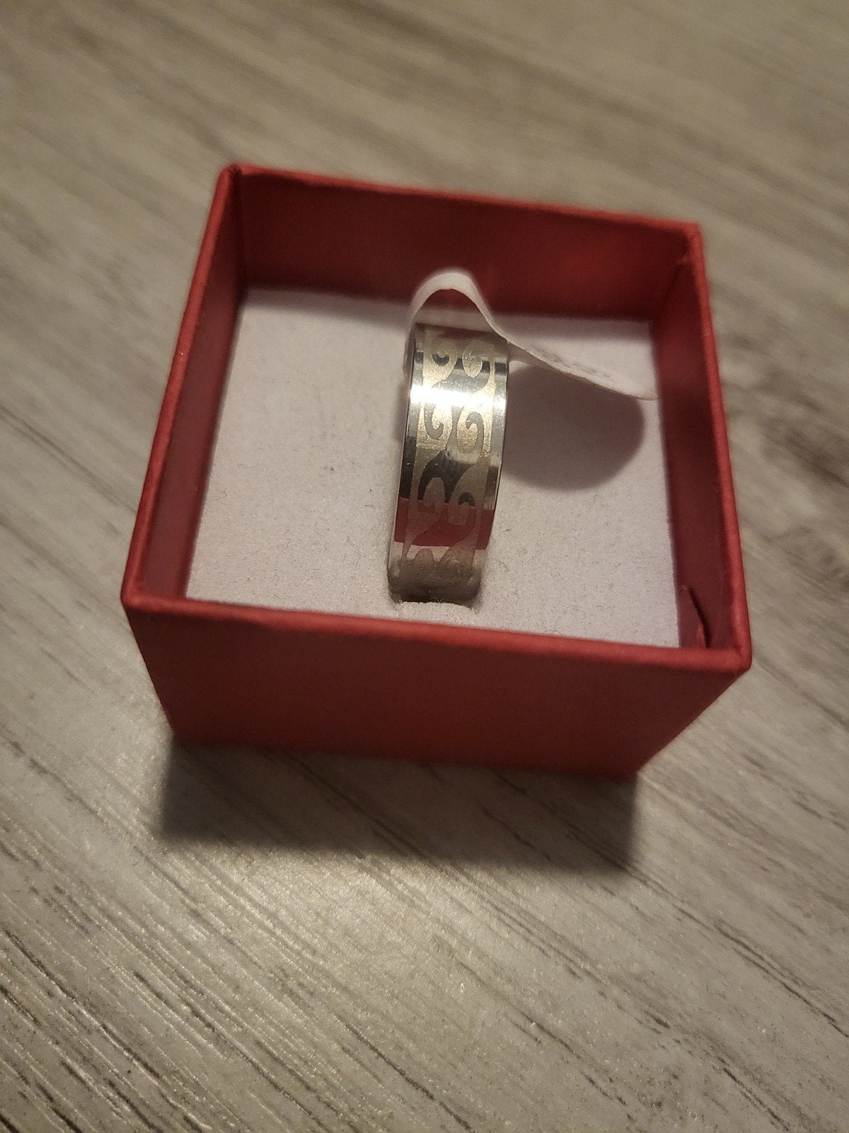 Nieuwe zilverkleurige ring, maat 19, IJzer of Staal, 19 tot 20, Nieuw, Ophalen of Verzenden