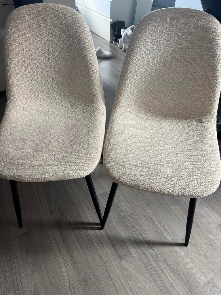 2 Kwantum teddy stoelen, Ophalen, Gebruikt, Twee, Wit