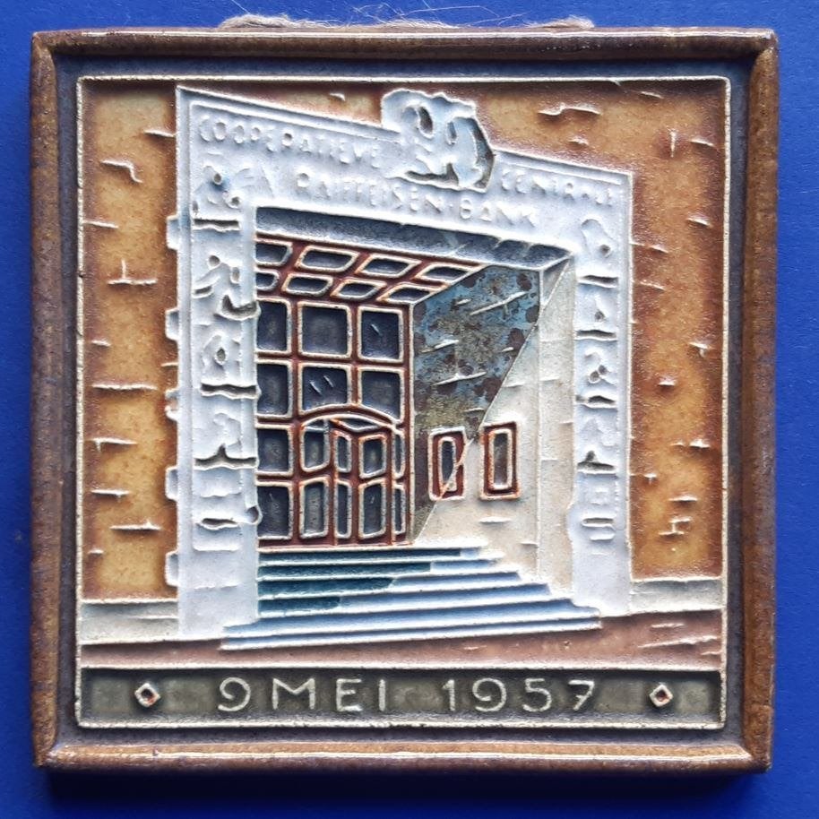 Porceleyne Fles 1957 opening RABO bank kantoor Utrecht (2), Ophalen of Verzenden