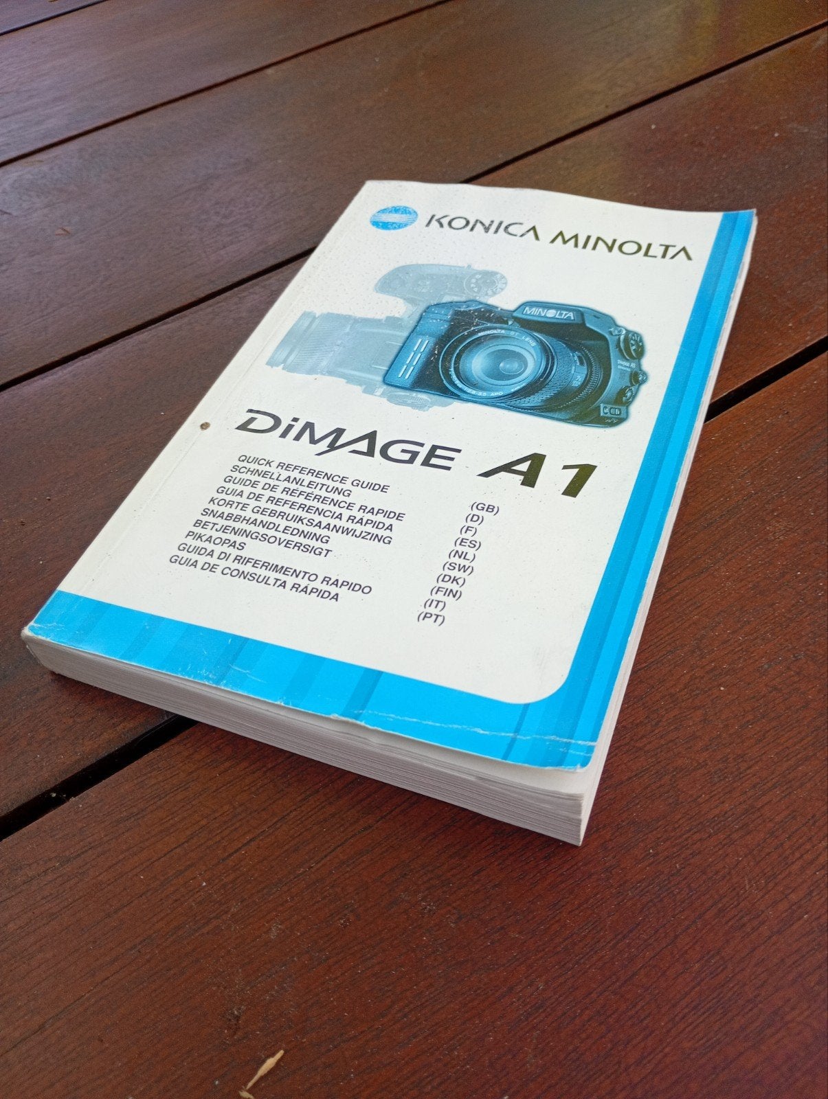 Konica Minolta DiMAGE A1 Quick Reference Guide, Ophalen of Verzenden, Zo goed als nieuw, Konica Minolta, Folder