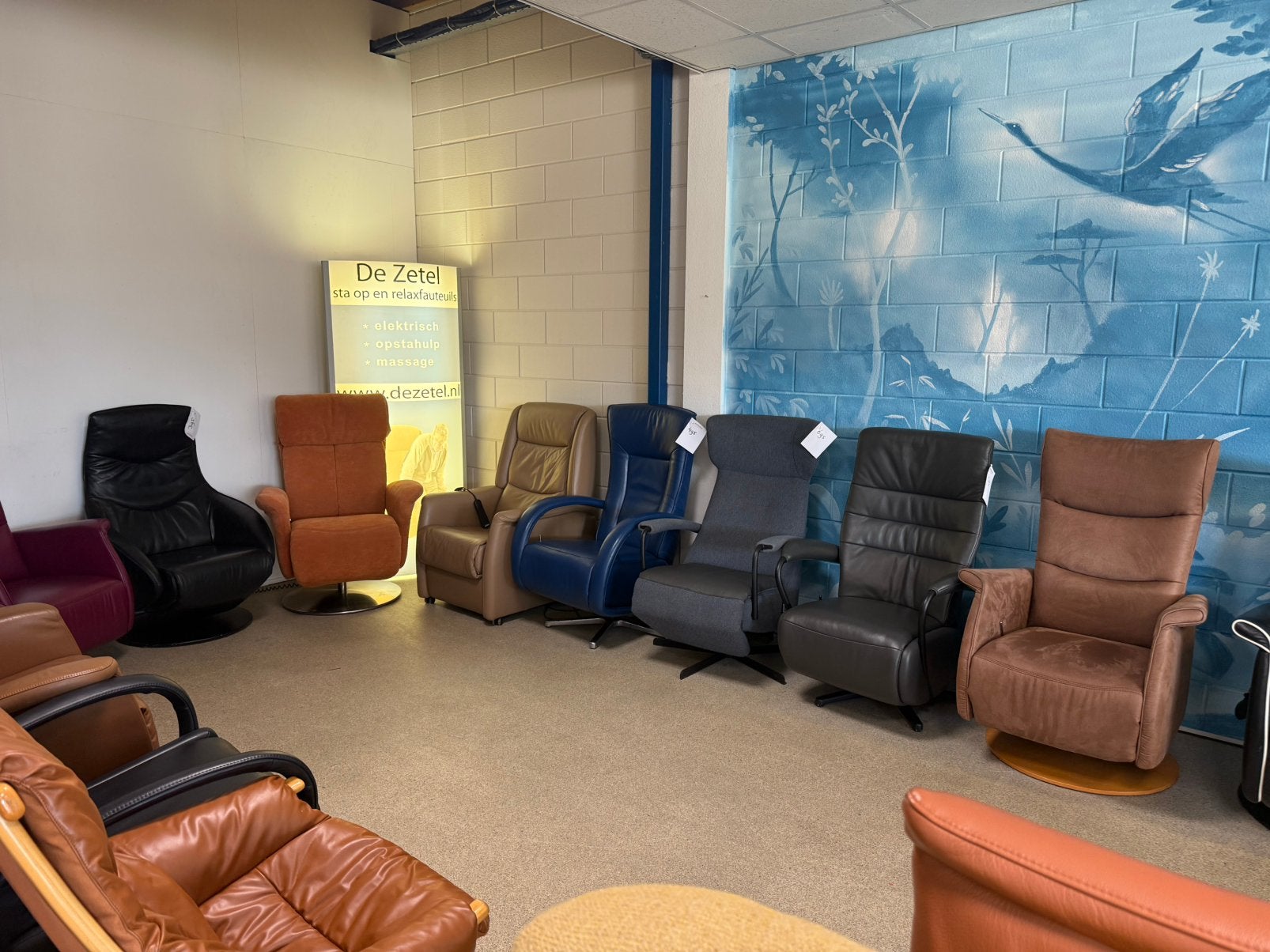 Outlet sta op en relax stoelen va 395€ gratis bezorging
