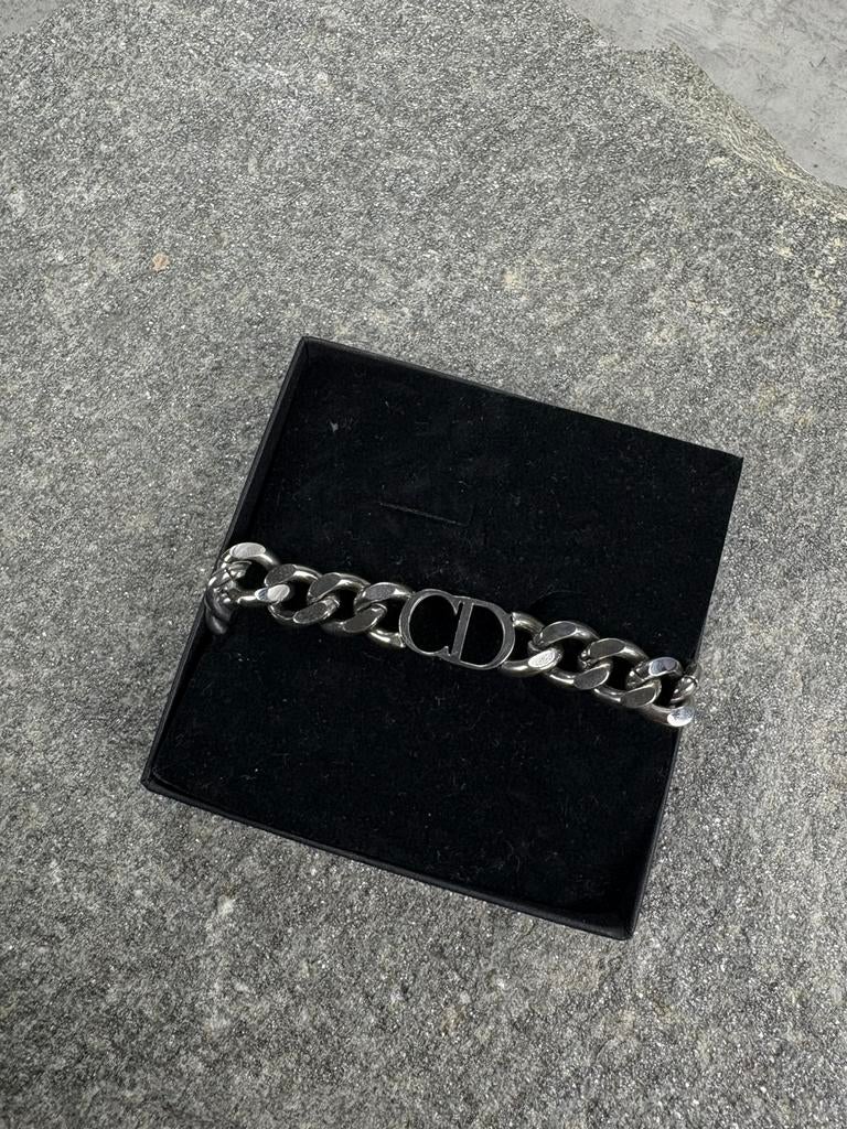 Christian Dior ketting/choker look – dikke schakelketting, Overige materialen, Verstelbaar, Ophalen of Verzenden, Zo goed als nieuw