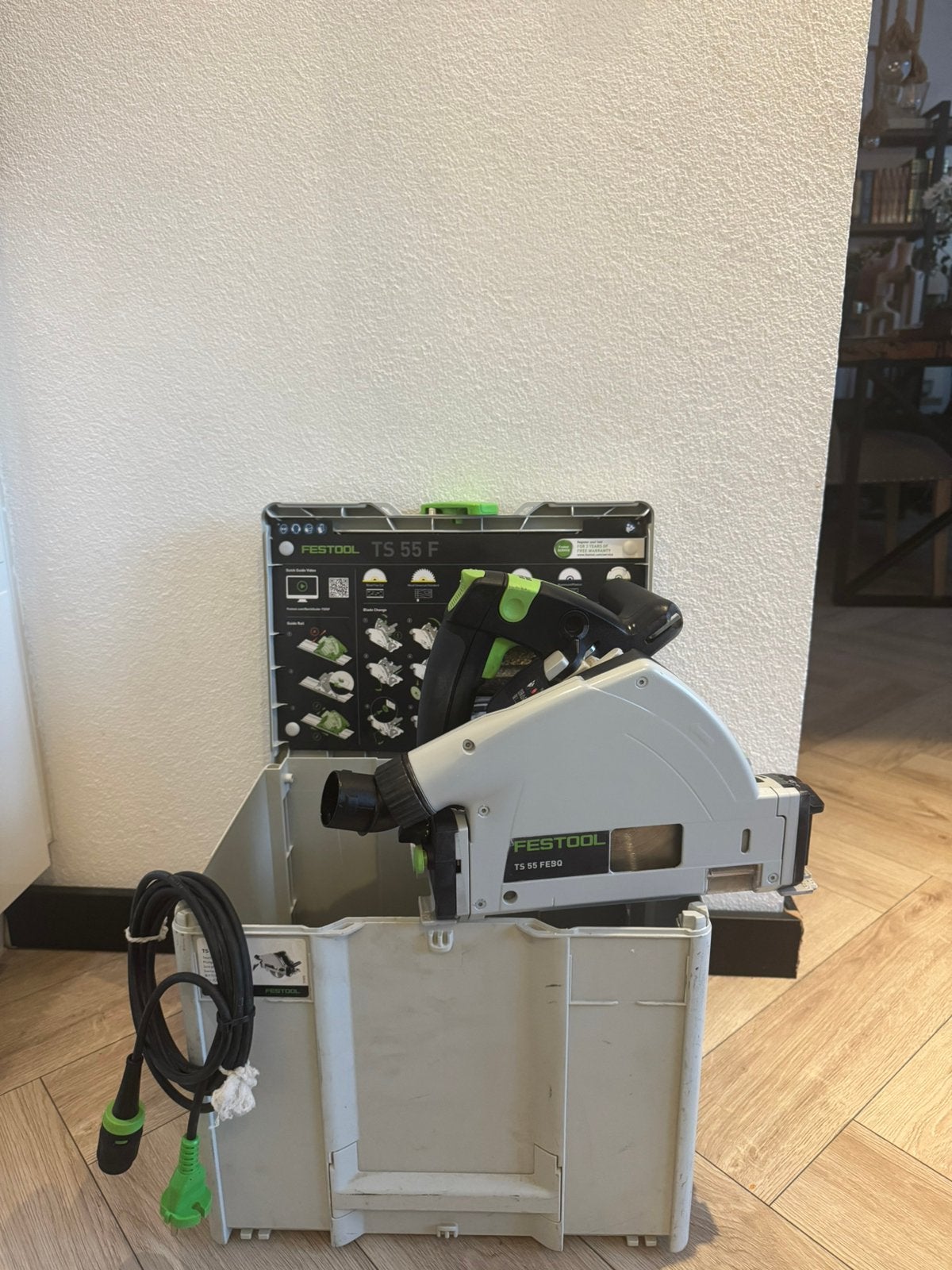 Festool ts 55 REBQ invalzaag, Ophalen, Gebruikt, Invalzaag, 30 tot 70 mm