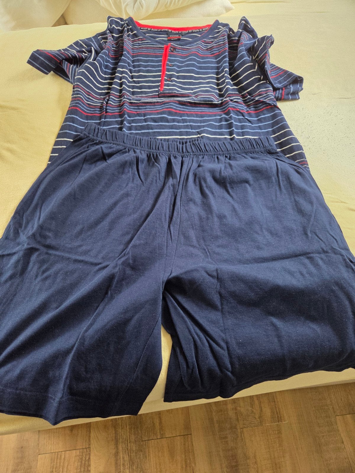 Heren pyjama set Pasha XL - gestreept, Kleding | Heren, Pyjama's, Zo goed als nieuw, Maat 56/58 (XL), Ophalen of Verzenden