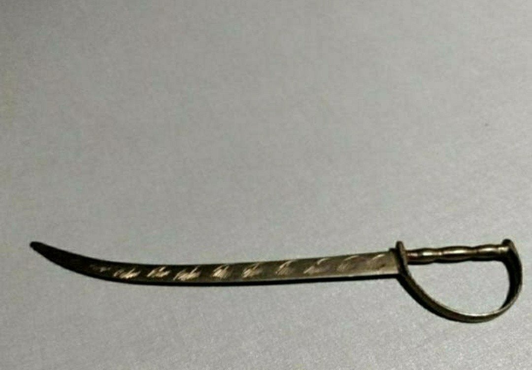 Briefopener,Zwaard,Messing,Sarna Brass India,Sabel,20 cm, Ophalen of Verzenden