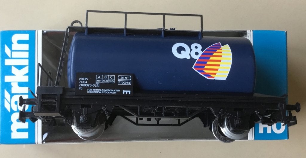 MäRKLIN HO # 4440.87725 Q8 SJ Ketelwagen Zweden N in doos, Wisselstroom, Ophalen of Verzenden, Märklin, Nieuw
