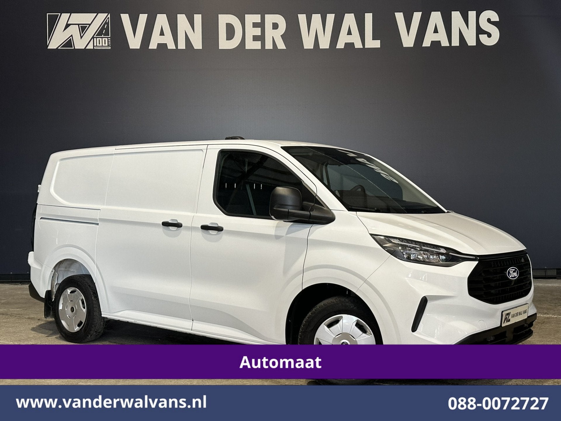 Ford Transit Custom 2.0 TDCI 136pk Automaat L1H1 Euro6 Airco, Auto's, Dealer onderhouden, 4 cilinders, 2470 kg, Wit