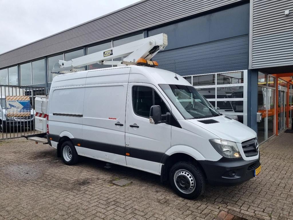 Mercedes-Benz Sprinter 516 CDI 14 M Custers Hoogwerker Hubar, Auto's, 13 km/l, Gebruikt, Euro 6, 4 cilinders