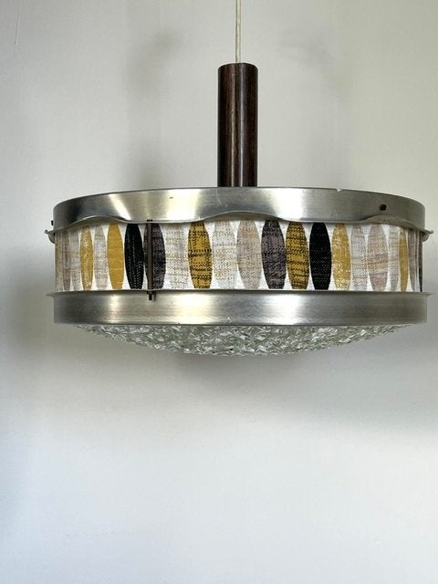 Vintage hanglamp, model UFO, Vintage, retro, Gebruikt, Ophalen of Verzenden, Metaal