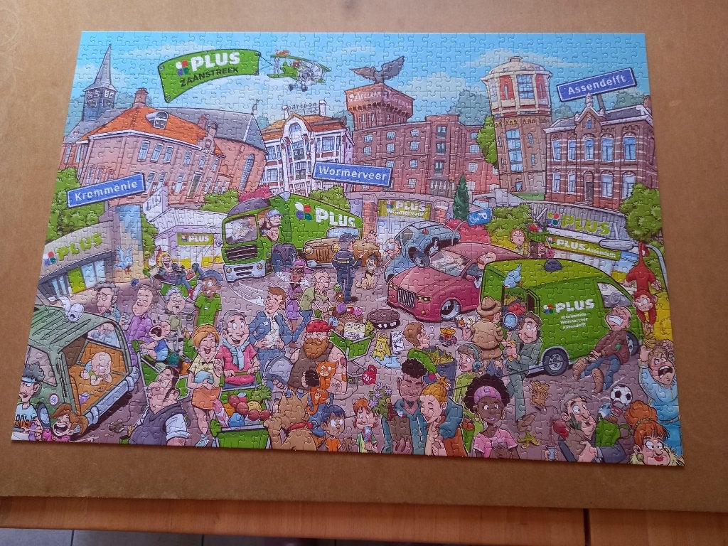Legpuzzel plus zaanstreek, Ophalen, 500 t/m 1500 stukjes, Zo goed als nieuw, Legpuzzel