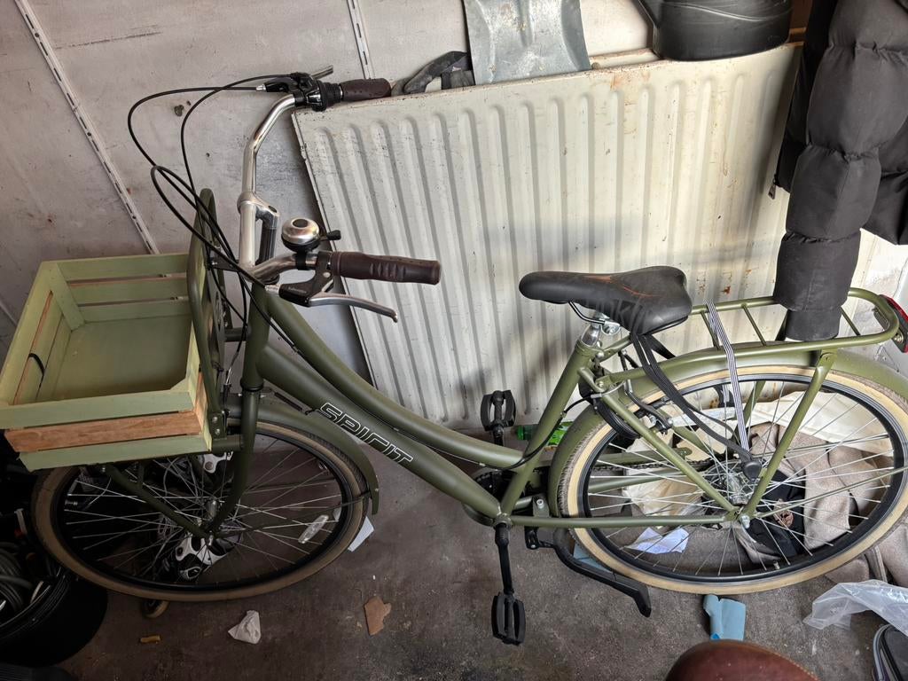 Spirit dames fiets donker groen, Fietsen en Brommers, Elektrische fietsen, Ophalen of Verzenden, Zo goed als nieuw, Overige merken