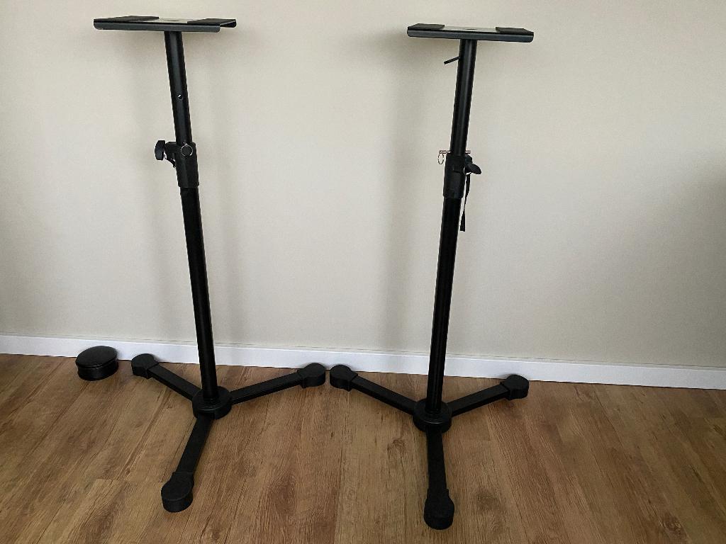 Studio Monitor statief (2x), Ophalen of Verzenden, Gebruikt, Muziekstandaard, Speaker
