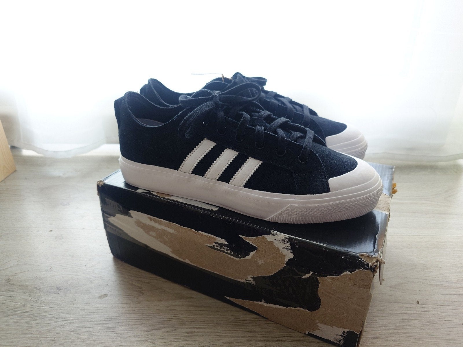Adidas Nizza Low ADV sneakers - Zwart - Maat 44, Zwart, Nieuw, Ophalen of Verzenden, Sneakers of Gympen