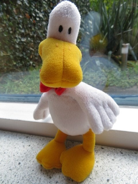 Eend of eendje Sitting Ducks by Heunec meet ca 17 cm, Kinderen en Baby's, Korrelvulling, Ophalen of Verzenden, Zo goed als nieuw