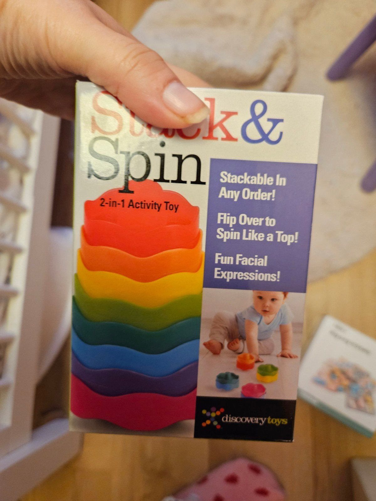 Nieuw Stack & Spin 2-in-1 Activiteitenspeelgoed, Kinderen en Baby's, Speelgoed | Babyspeelgoed, Nieuw, Ophalen of Verzenden