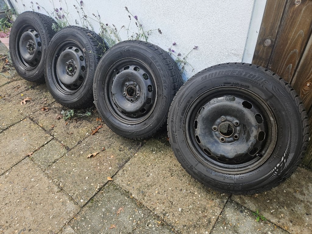 [WINTERSET] - 195/65R15 - velgen en banden, Ophalen, Gebruikt, 15 inch, Banden en Velgen