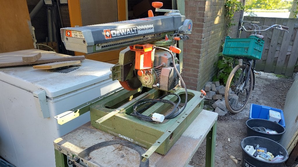 DeWalt radiaalzaag Power Shop DW125, Ophalen, Gebruikt, DeWalt, 70 mm of meer