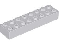 Lego Bouwstenen 2x8 lichtblauw grijs 8 stuks nieuw, Ophalen of Verzenden, Nieuw, Losse stenen, Lego