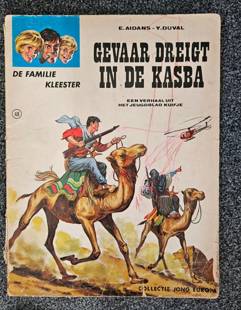 De Familie Kleester: Gevaar Dreigt in de Kasba (Kuifje), Ophalen of Verzenden, Gelezen, E. Aidans - Y. Duval