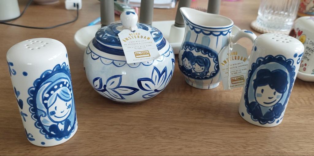 Delfts blauw setje van Blond. Nieuw!, Ophalen, Blond Amsterdam, Overige typen, Nieuw
