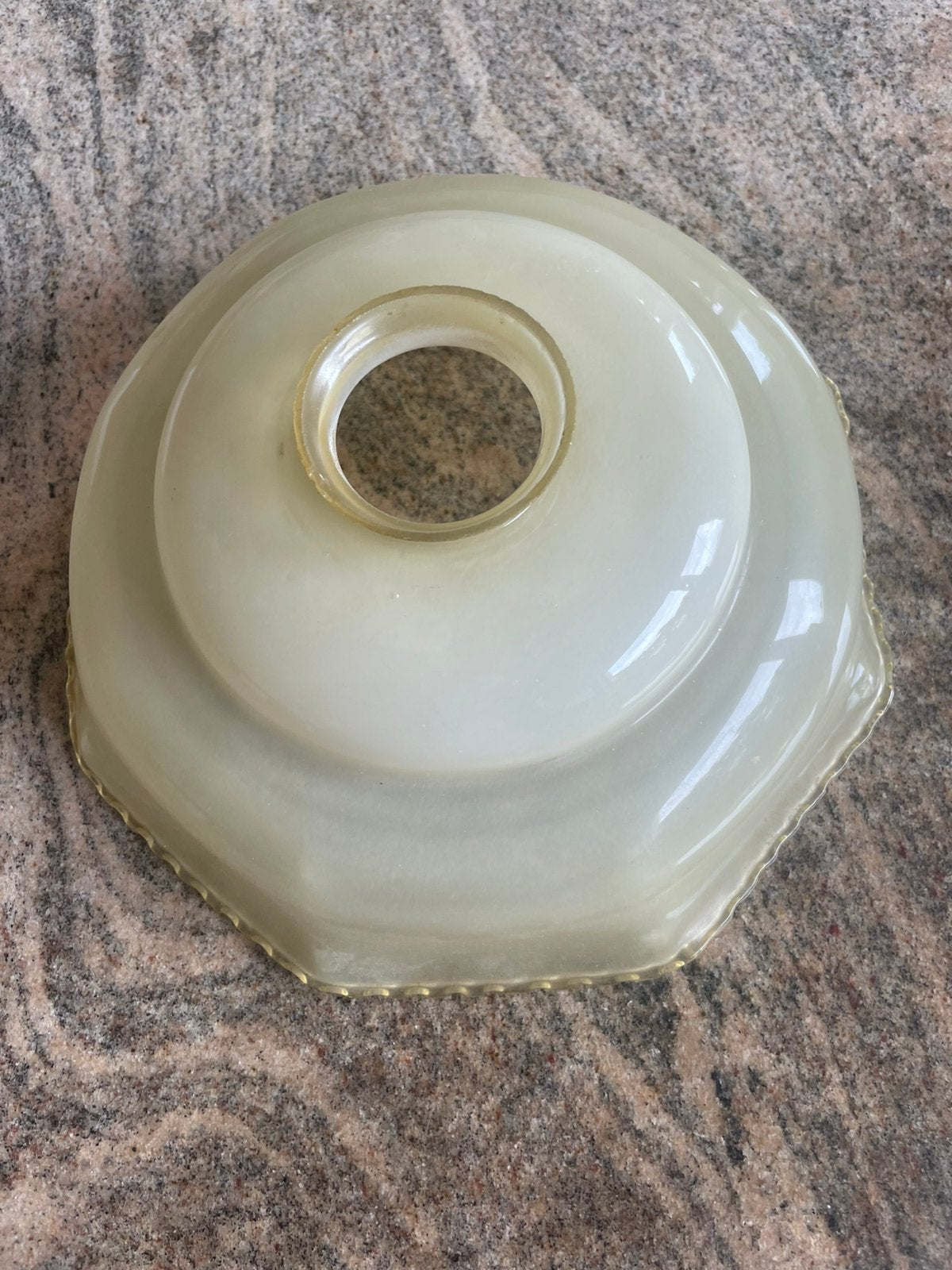 Antiek. Lampenkap, Gebruikt, Rond, Ophalen of Verzenden, Hanglamp