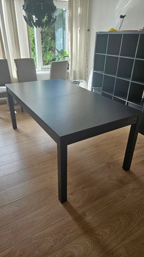 Eettafel Zwart, Ophalen, Gebruikt, 200 cm of meer, 50 tot 100 cm