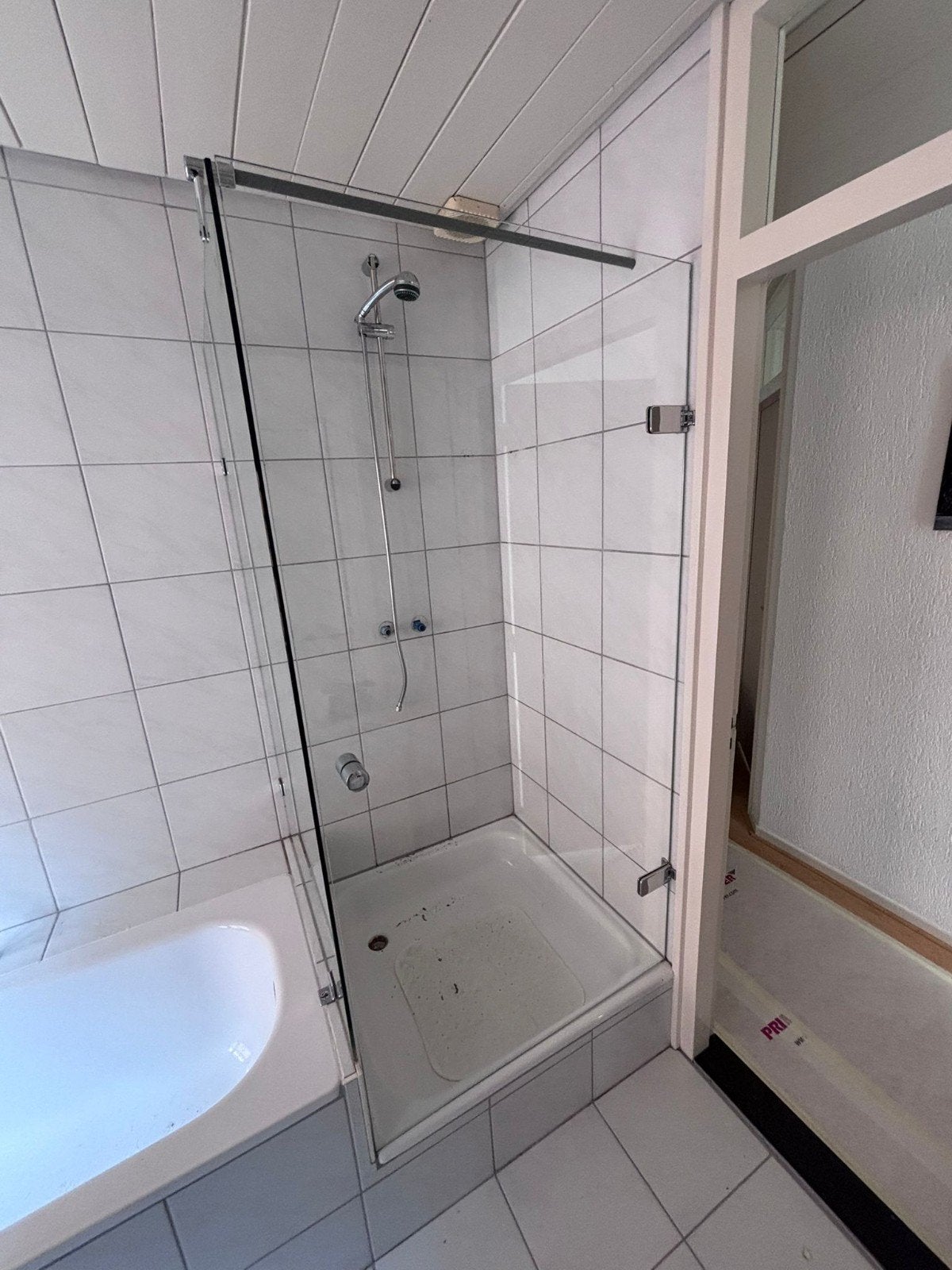 Douchewand veiligheidsglas, Ophalen
