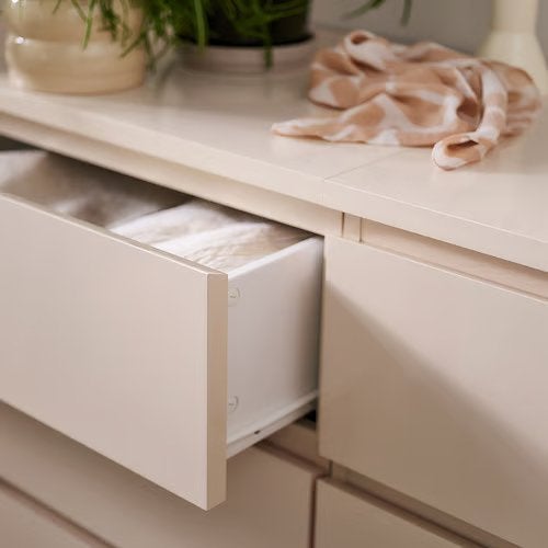 IKEA MALM Ladekast 3 lades, lichtoranje, 80x78 cm, NIEUW, Huis en Inrichting, Ophalen, Nieuw, 50 tot 100 cm, 3 of 4 laden