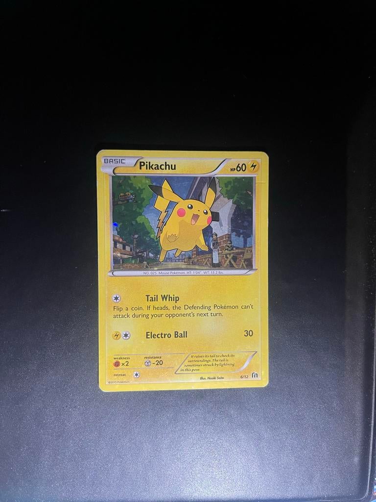 Pikachu McDonald's Promo 2016 Pokémon Kaart, Ophalen of Verzenden, Gebruikt, Losse kaart, Foil