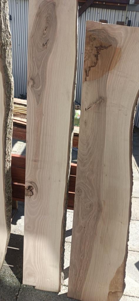 Notenhouten boomstam planken, Doe-het-zelf en Verbouw, Hout en Planken, Ophalen, Minder dan 25 mm, Plank, Minder dan 200 cm