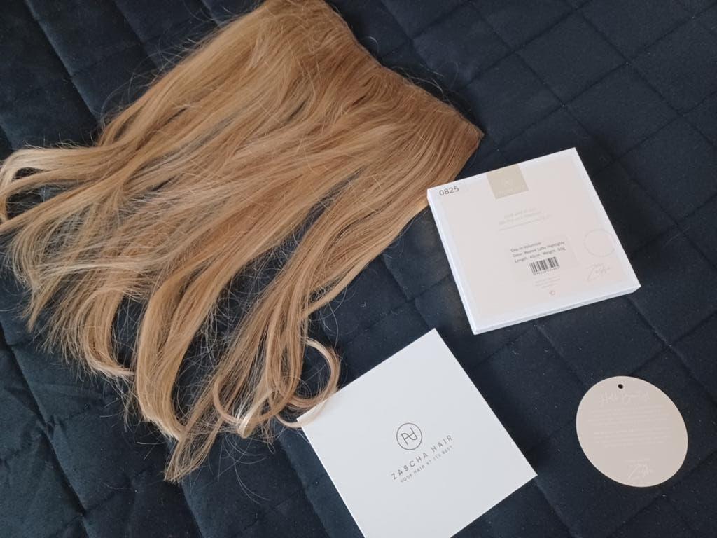 Zascha Hair Clip-in Volumizer - Rooted Latte Highlights Nw, Sieraden, Tassen en Uiterlijk, Uiterlijk | Haarverzorging, Ophalen of Verzenden