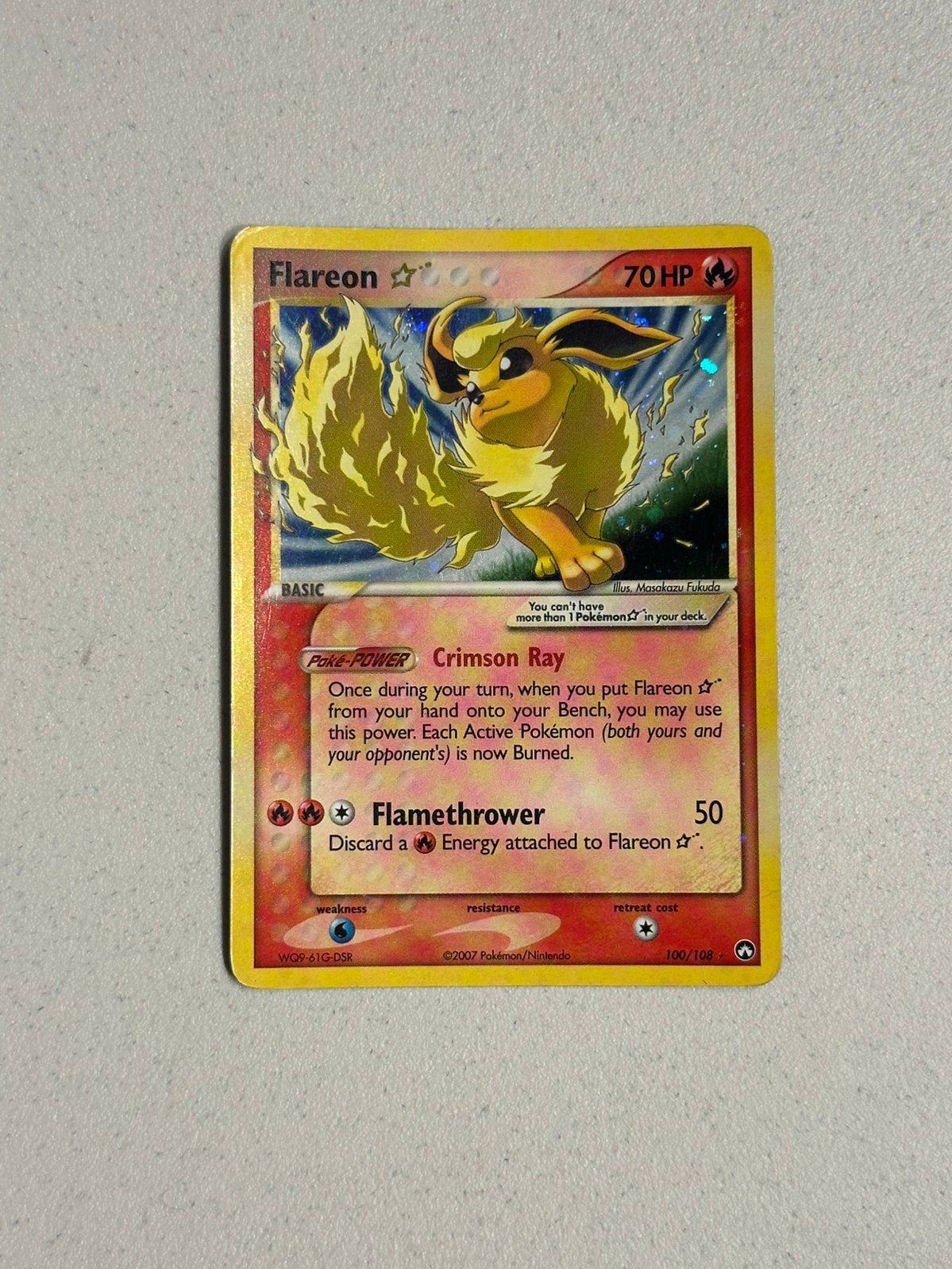 Flareon Gold Star 100 Ex Power Keepers PL, Hobby en Vrije tijd, Verzamelkaartspellen | Pokémon, Ophalen of Verzenden, Zo goed als nieuw