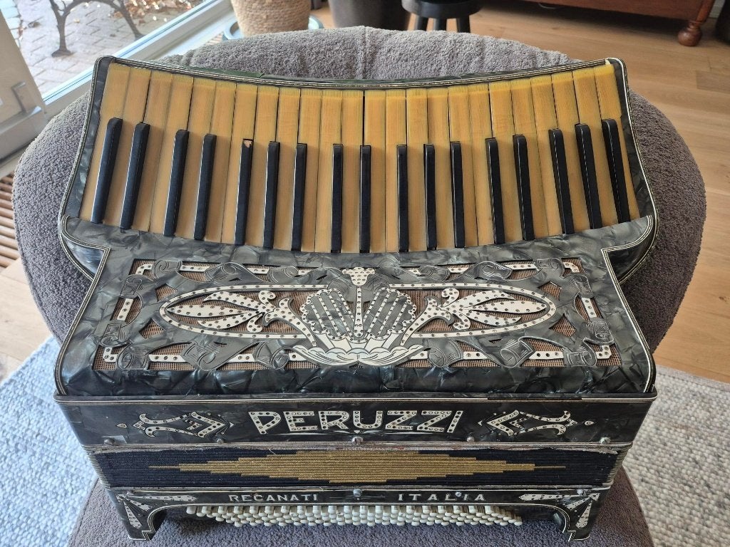 Accordeon Peruzzi, Gebruikt, Met koffer, 120-bas, Ophalen