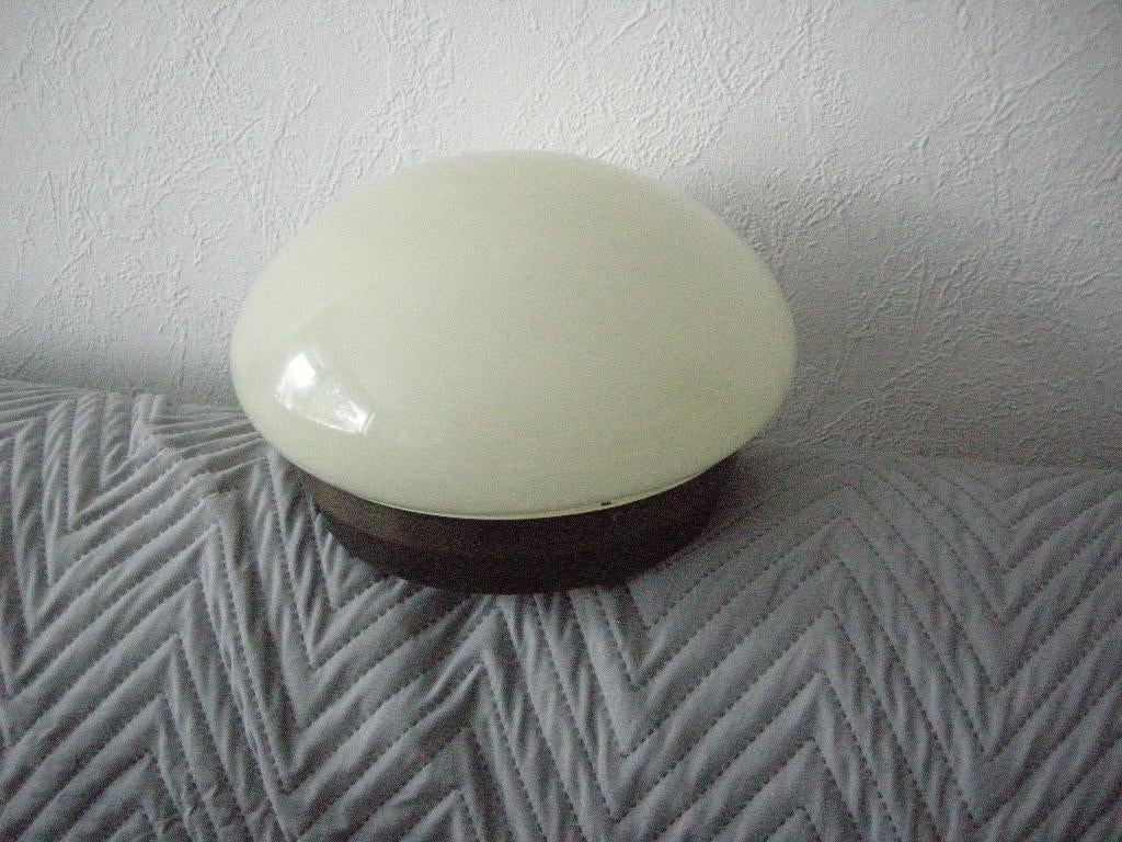 Plafonieree gekleurde glas art deco - nette staat, Ophalen, Gebruikt, Glas, Art deco art nouveau