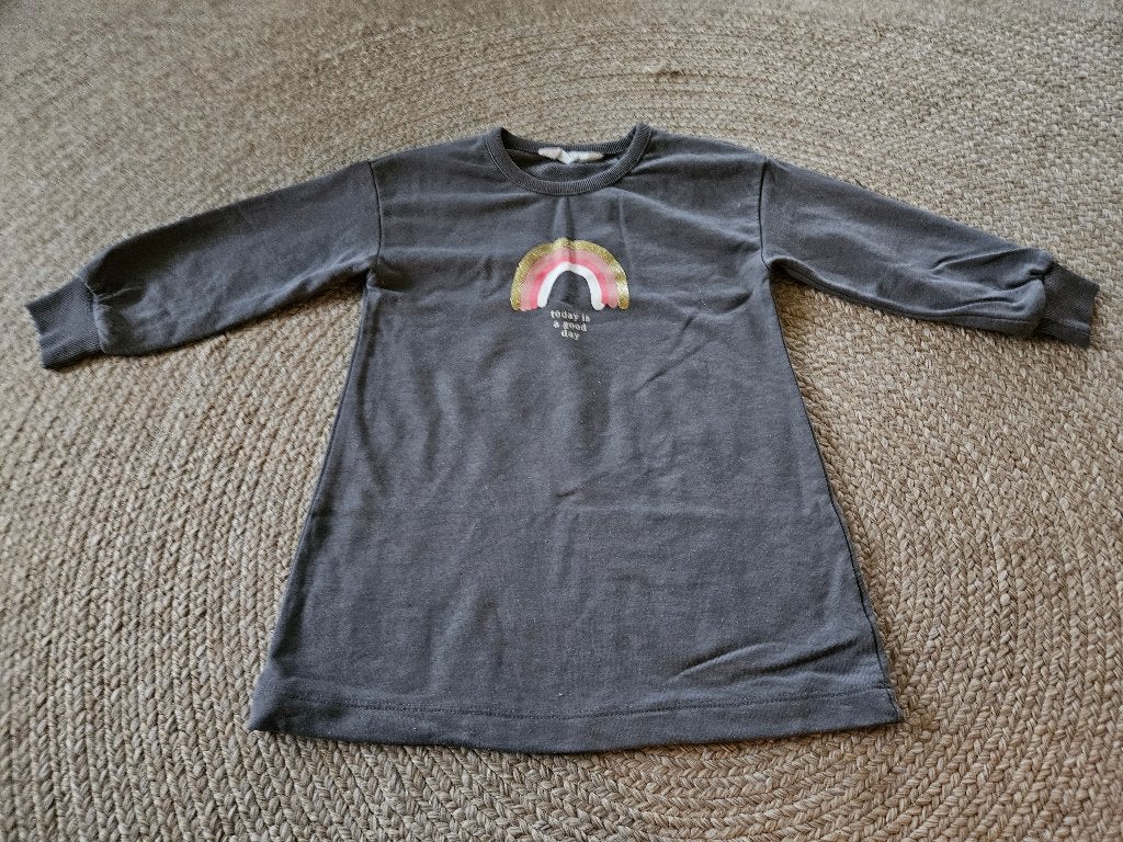 jurk met regenboog van H&M, maat 110, Meisje, H&M, Ophalen of Verzenden, Zo goed als nieuw
