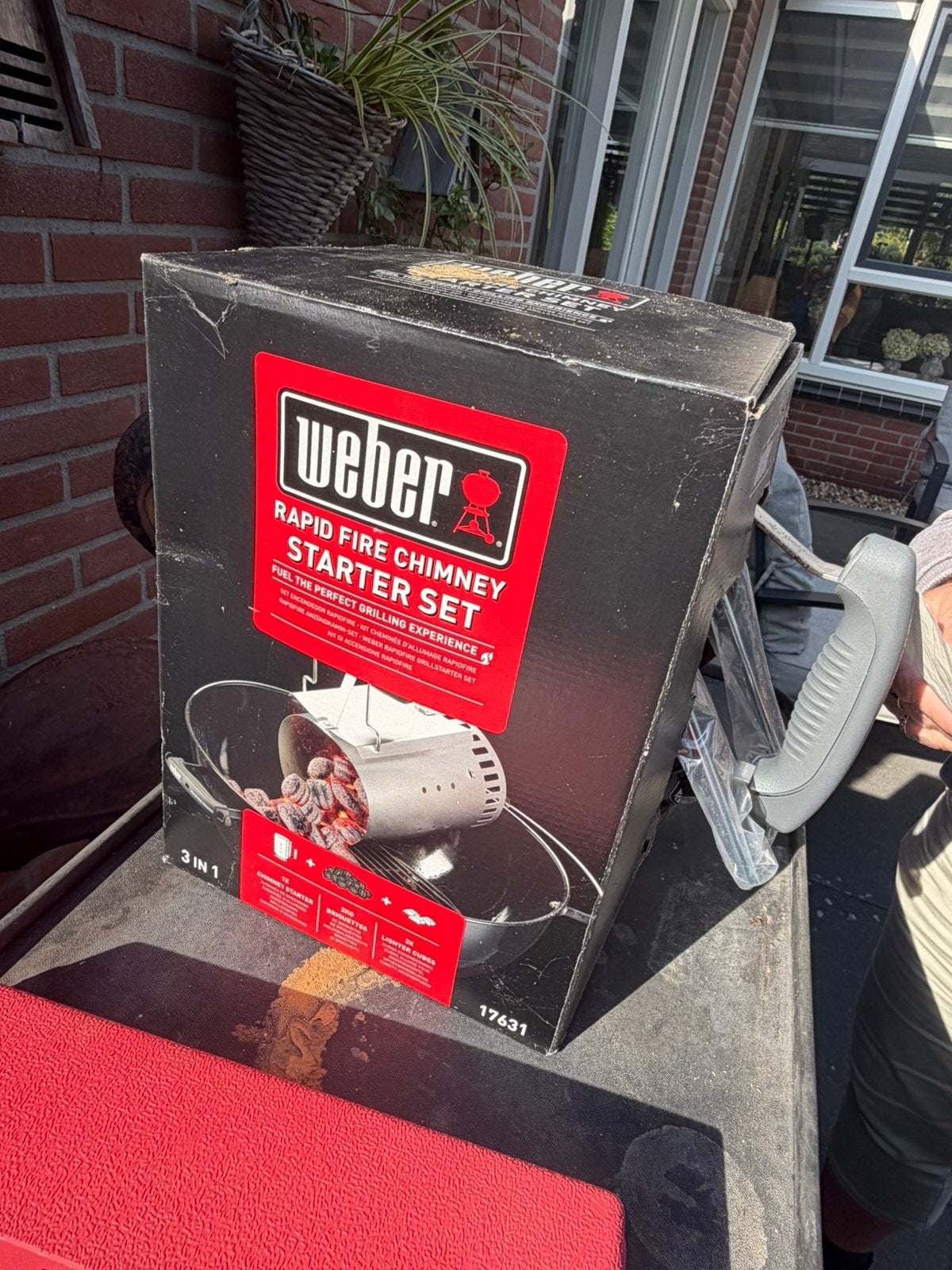 Bbq kolen brander nieuw nooit gebruikt, Ophalen, Zo goed als nieuw